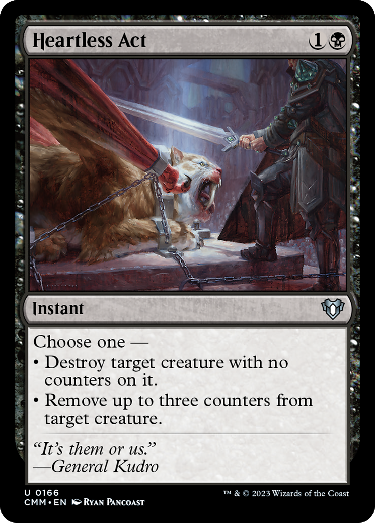 Heartless Act [Commander Masters] | Odin's Place