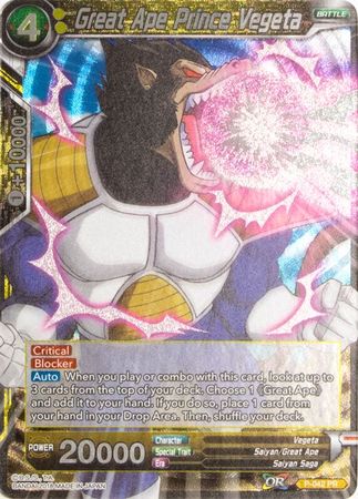 Great Ape Prince Vegeta (P-042) [Promotion Cards] | Odin's Place
