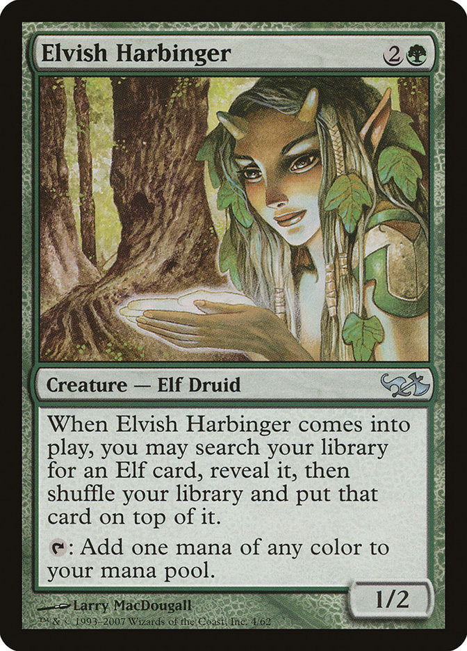 Elvish Harbinger (4) [Duel Decks: Elves vs. Goblins] | Odin's Place