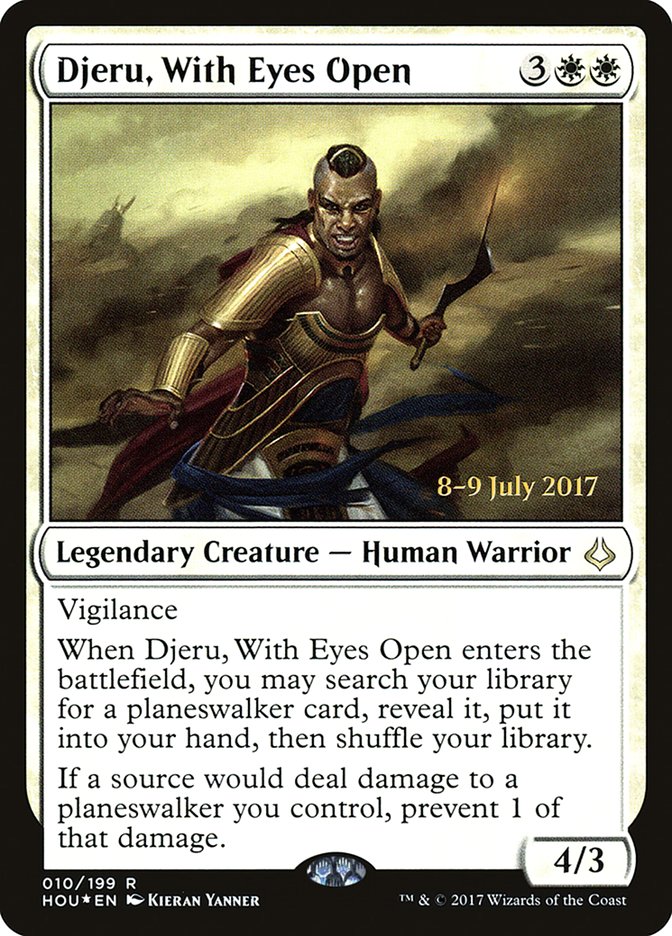 Djeru, With Eyes Open (10) [Hour of Devastation Prerelease Promos] | Odin's Place