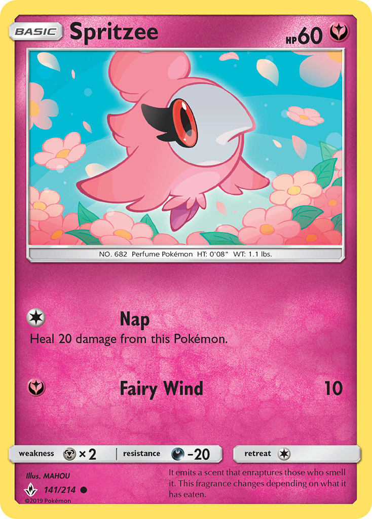 Spritzee (141/214) [Sun & Moon: Unbroken Bonds] | Odin's Place