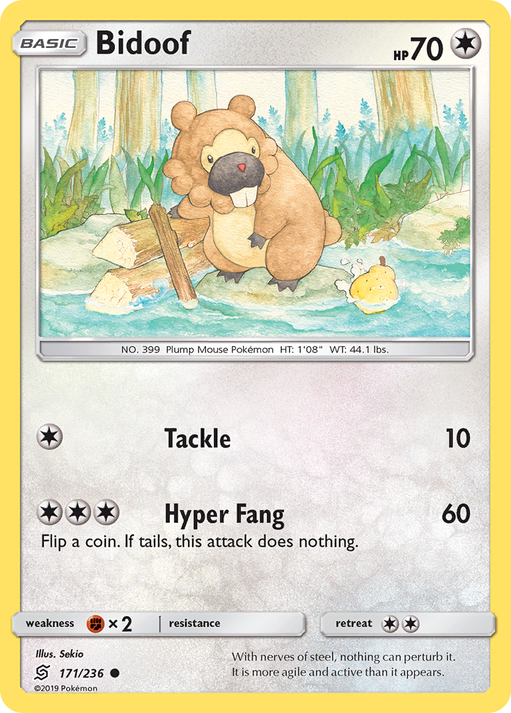Bidoof (171/236) [Sun & Moon: Unified Minds] | Odin's Place