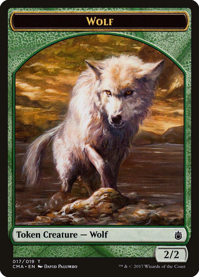 Wolf Token (017/019) [Commander Anthology Tokens] | Odin's Place