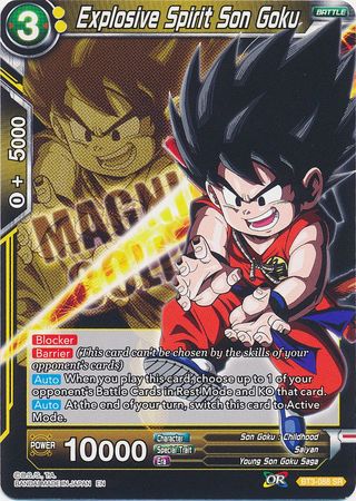 Explosive Spirit Son Goku (BT3-088) [Magnificent Collection Forsaken Warrior] | Odin's Place