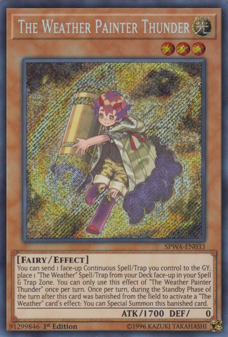 The Weather Painter Thunder [SPWA-EN033] Secret Rare | Odin's Place