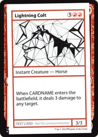 Lightning Colt (2021 Edition) [Mystery Booster Playtest Cards] | Odin's Place
