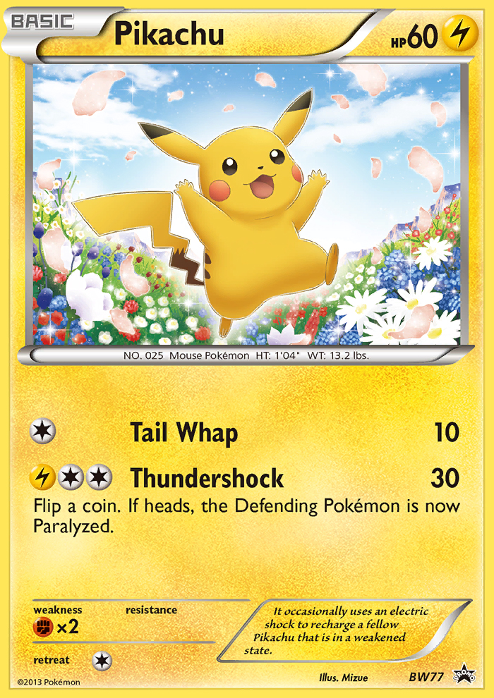 Pikachu (BW77) [Black & White: Black Star Promos] | Odin's Place