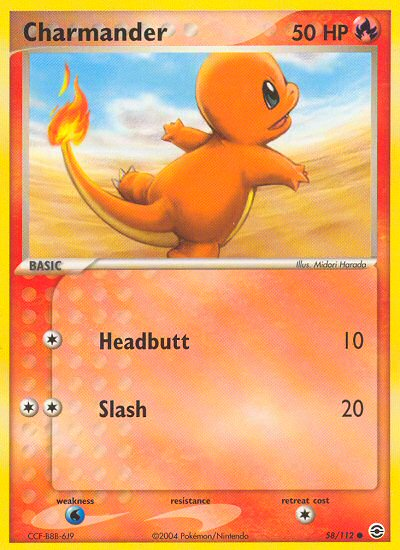 Charmander (58/112) [EX: FireRed & LeafGreen] | Odin's Place