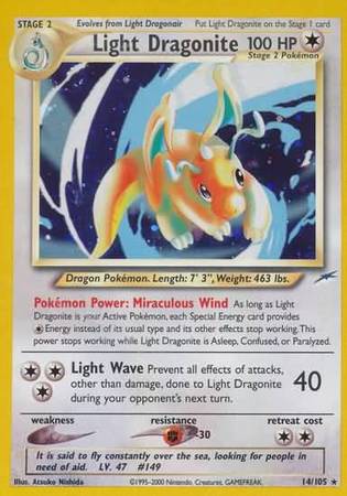 Light Dragonite (14/105) [Neo Destiny Unlimited] | Odin's Place