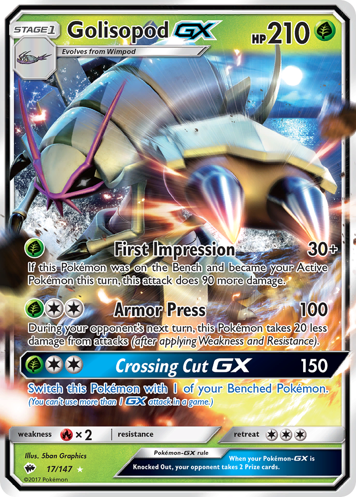 Golisopod GX (17/147) [Sun & Moon: Burning Shadows] | Odin's Place