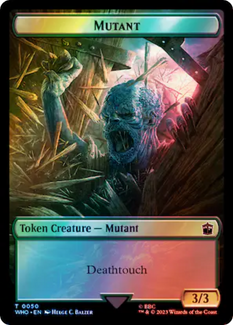 Alien Angel // Mutant Double-Sided Token (Surge Foil) [Doctor Who Tokens] | Odin's Place