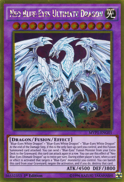 Neo Blue-Eyes Ultimate Dragon [MVP1-ENG01] Gold Rare | Odin's Place