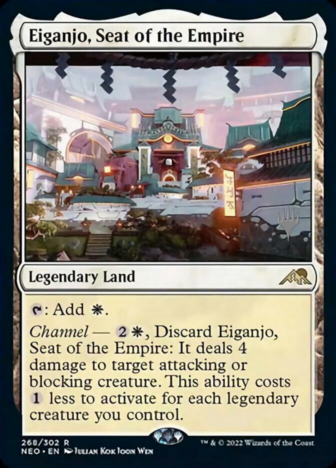Eiganjo, Seat of the Empire (Promo Pack) [Kamigawa: Neon Dynasty Promos] | Odin's Place