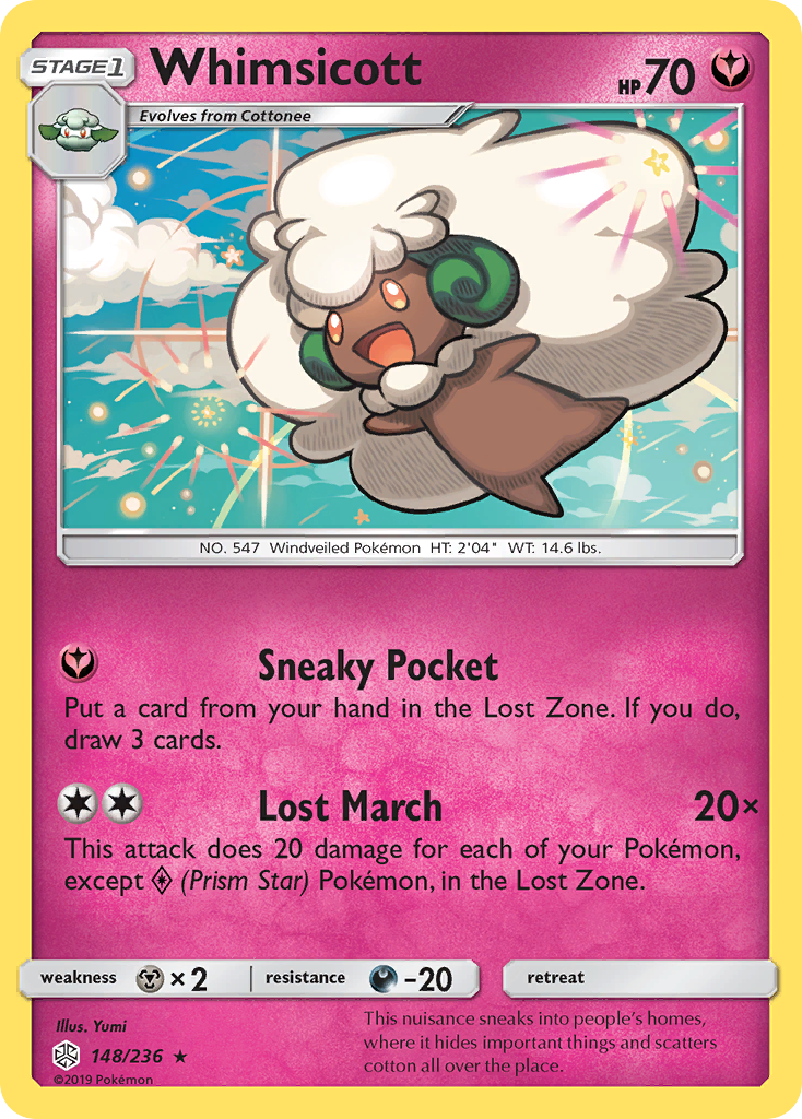 Whimsicott (148/236) [Sun & Moon: Cosmic Eclipse] | Odin's Place