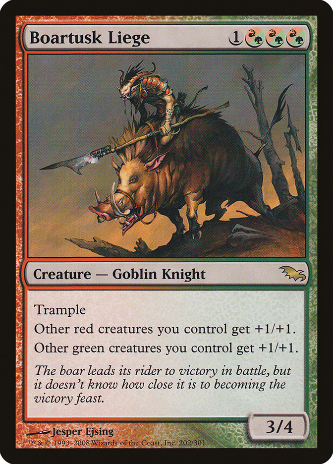 Boartusk Liege (202) [Shadowmoor] | Odin's Place