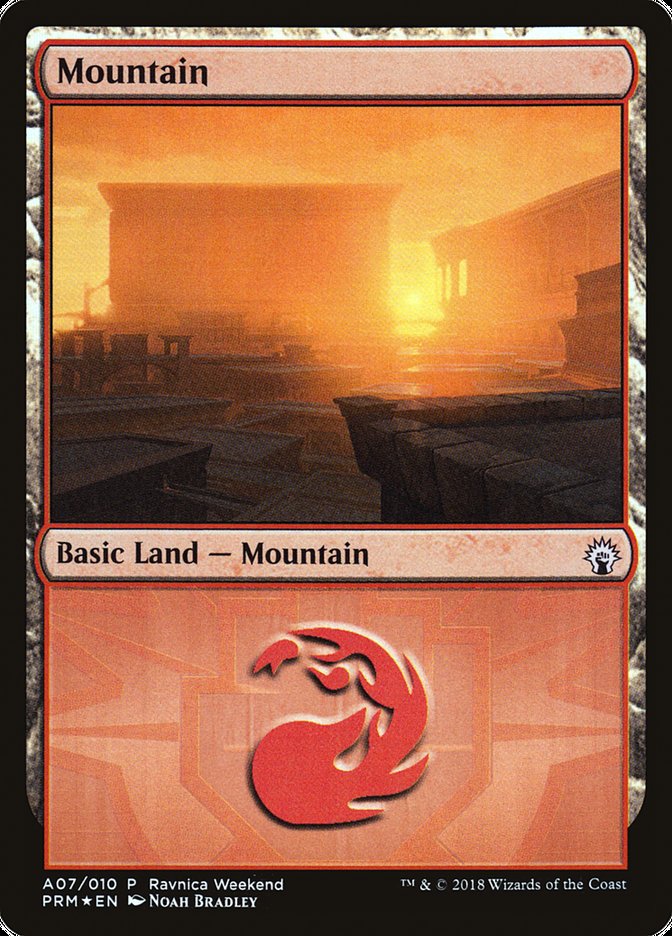 Mountain (A07) [Ravnica Allegiance Ravnica Weekend] | Odin's Place