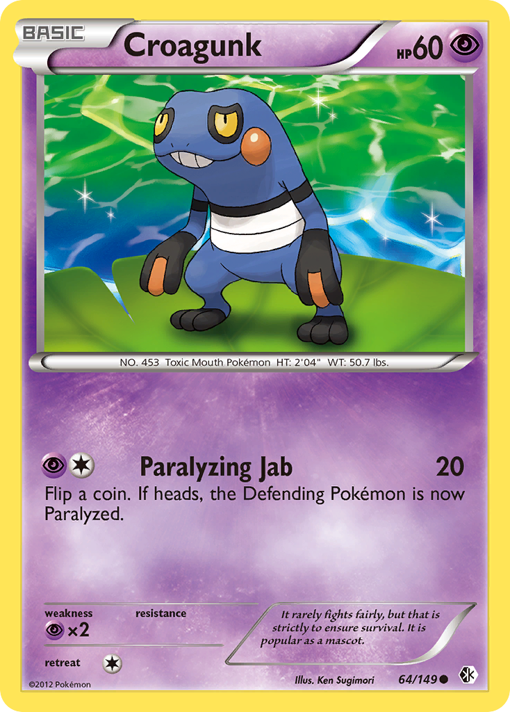 Croagunk (64/149) [Black & White: Boundaries Crossed] | Odin's Place