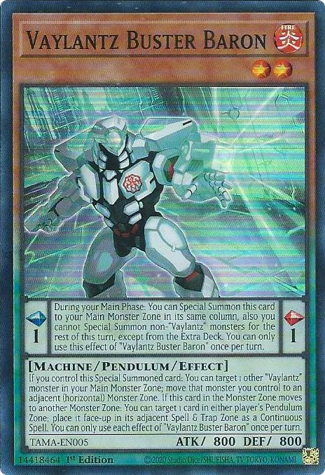 Vaylantz Buster Baron [TAMA-EN005] Super Rare | Odin's Place
