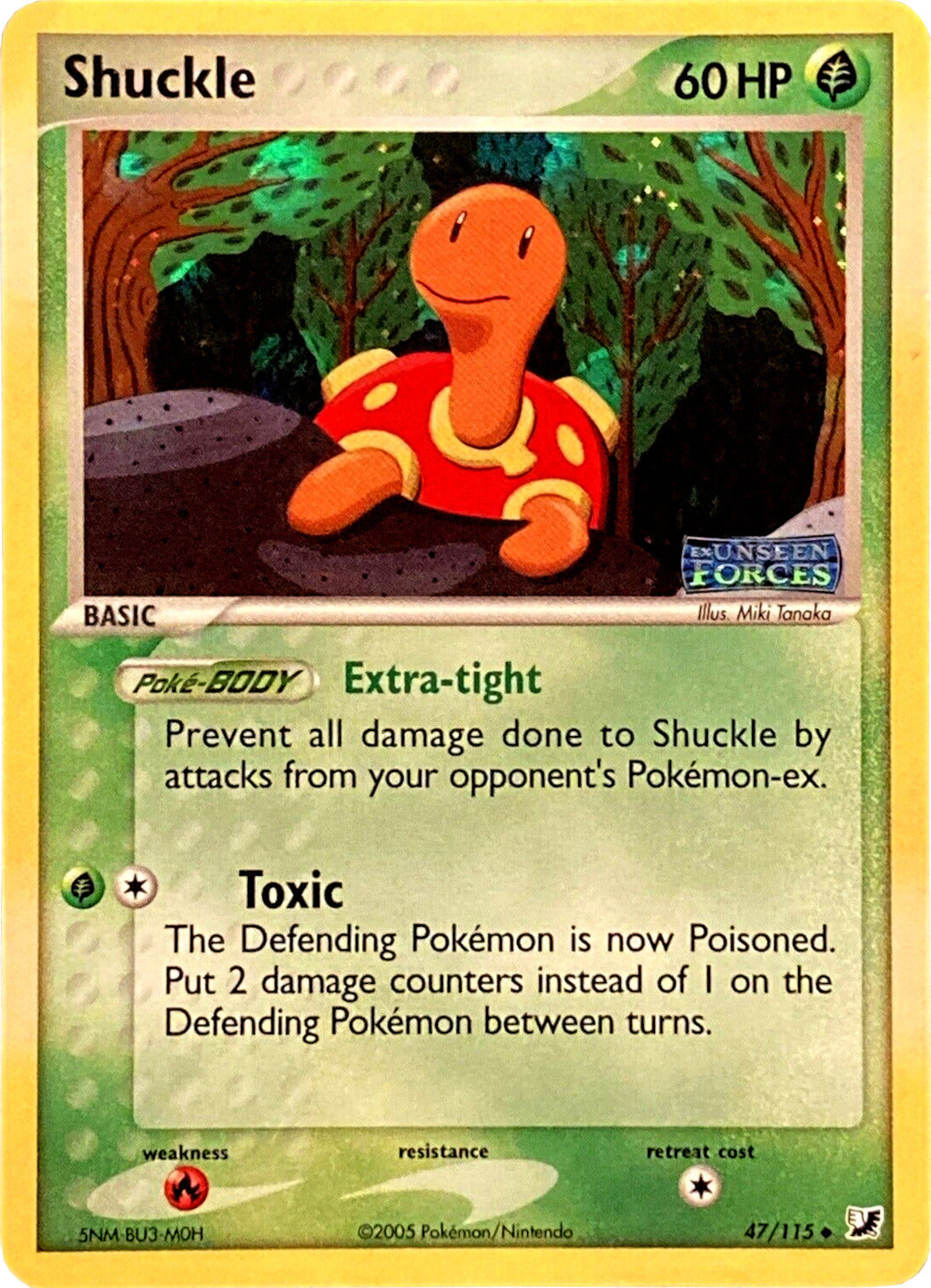 Shuckle (47/115) (Stamped) [EX: Unseen Forces] | Odin's Place