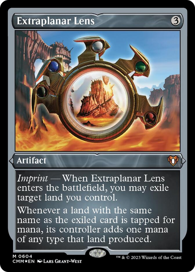 Extraplanar Lens (Foil Etched) [Commander Masters] | Odin's Place
