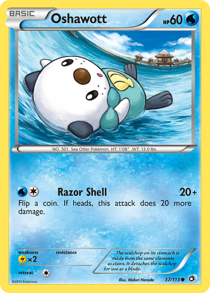Oshawott (37/113) [Black & White: Legendary Treasures] | Odin's Place