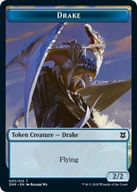 Drake // Insect Double-Sided Token [Zendikar Rising Tokens] | Odin's Place
