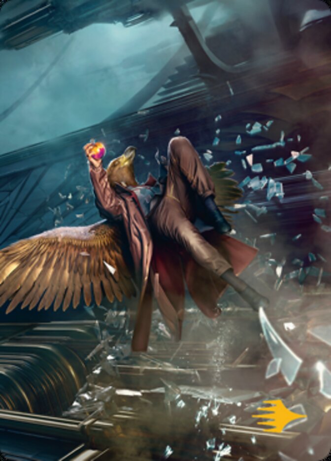 Skyway Robber Art Card (Gold-Stamped Signature) [Streets of New Capenna Art Series] | Odin's Place