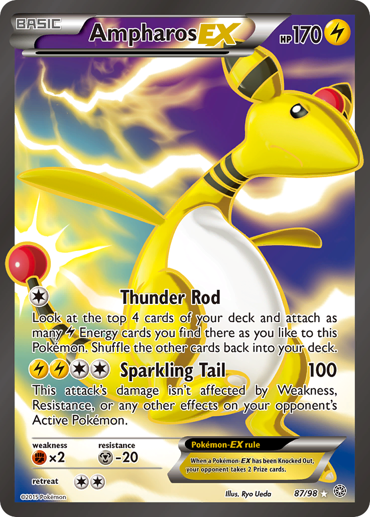 Ampharos EX (87/98) [XY: Ancient Origins] | Odin's Place