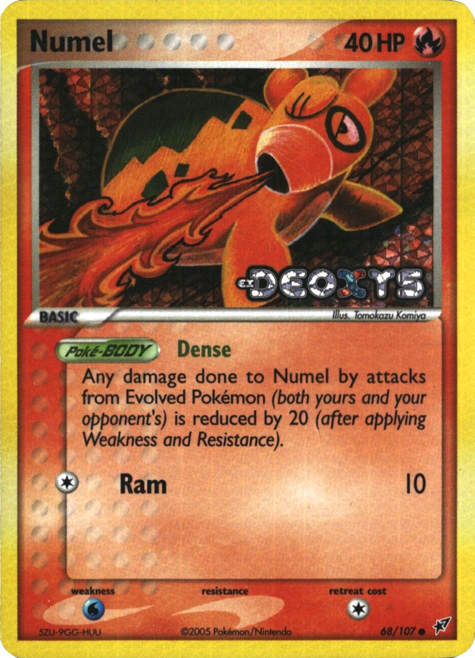 Numel (68/107) (Stamped) [EX: Deoxys] | Odin's Place