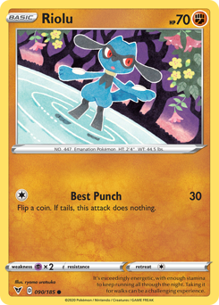 Riolu (090/185) [Sword & Shield: Vivid Voltage] | Odin's Place