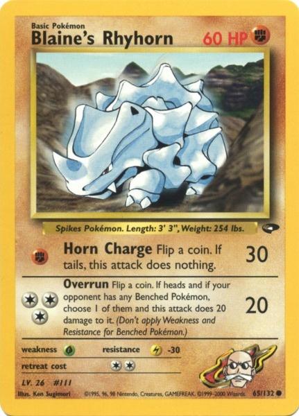 Blaine's Rhyhorn (65/132) [Gym Challenge Unlimited] | Odin's Place