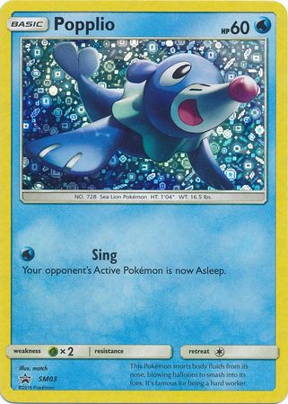 Popplio (SM03) (General Mills Promo) [Sun & Moon: Black Star Promos] | Odin's Place