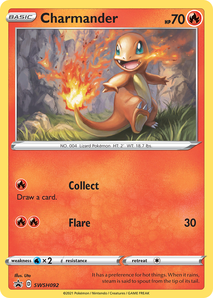 Charmander (SWSH092) [Sword & Shield: Black Star Promos] | Odin's Place