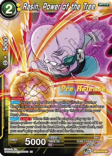 Rasin, Power of the Tree (BT15-112) [Saiyan Showdown Prerelease Promos] | Odin's Place