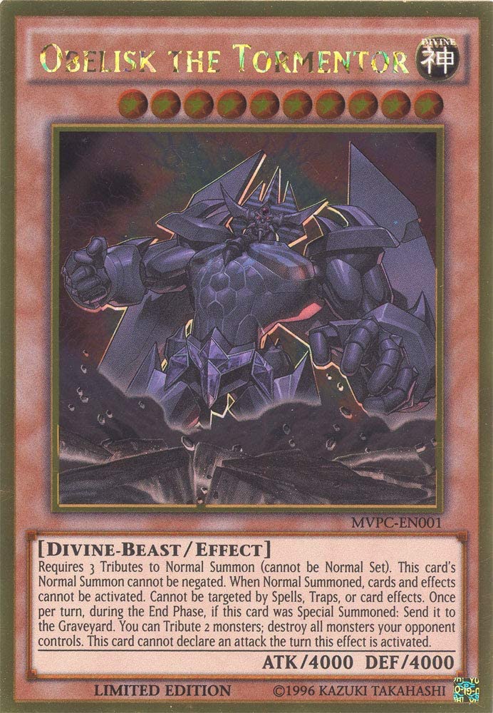Obelisk the Tormentor (DVD Promo) [MVPC-EN001] Gold Rare | Odin's Place
