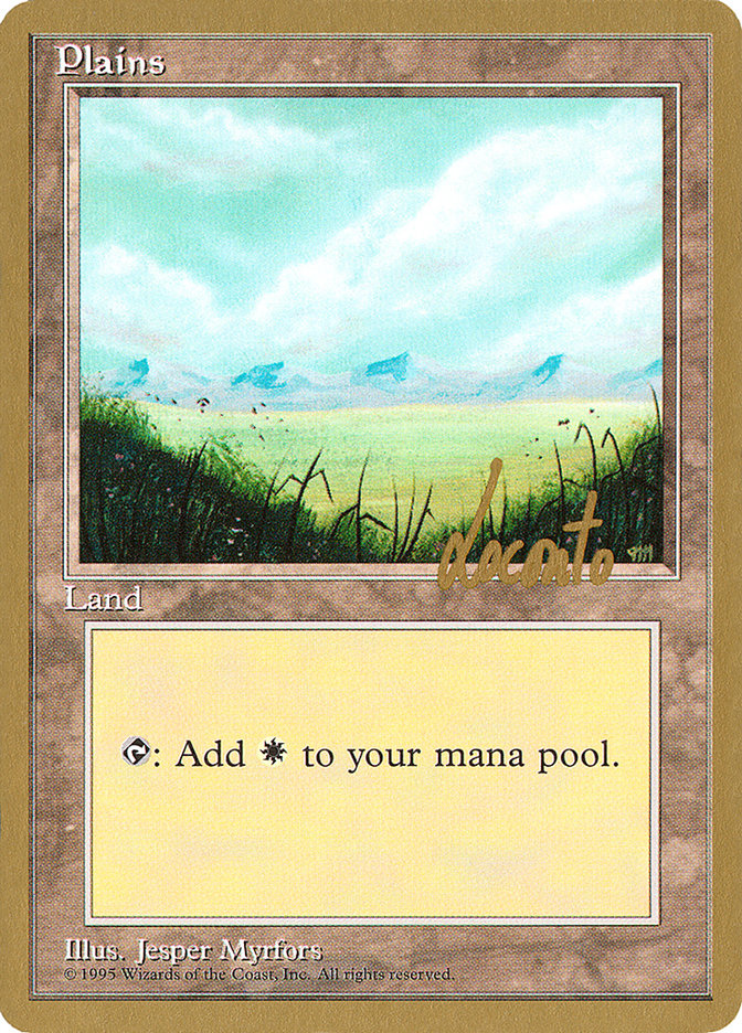 Plains (ml366) (Michael Loconto) [Pro Tour Collector Set] | Odin's Place