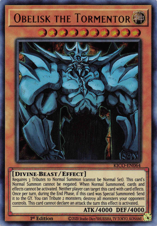 Obelisk the Tormentor (Ultra Pharaoh's Rare) [KICO-EN064] Ultra Pharaoh's Rare | Odin's Place