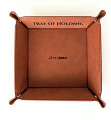 NTSD Gaming Square Leatherette Dice Tray, Assorted Styles | Odin's Place