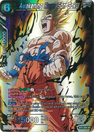 Awakening Rage Son Goku (BT1-059) [Galactic Battle] | Odin's Place