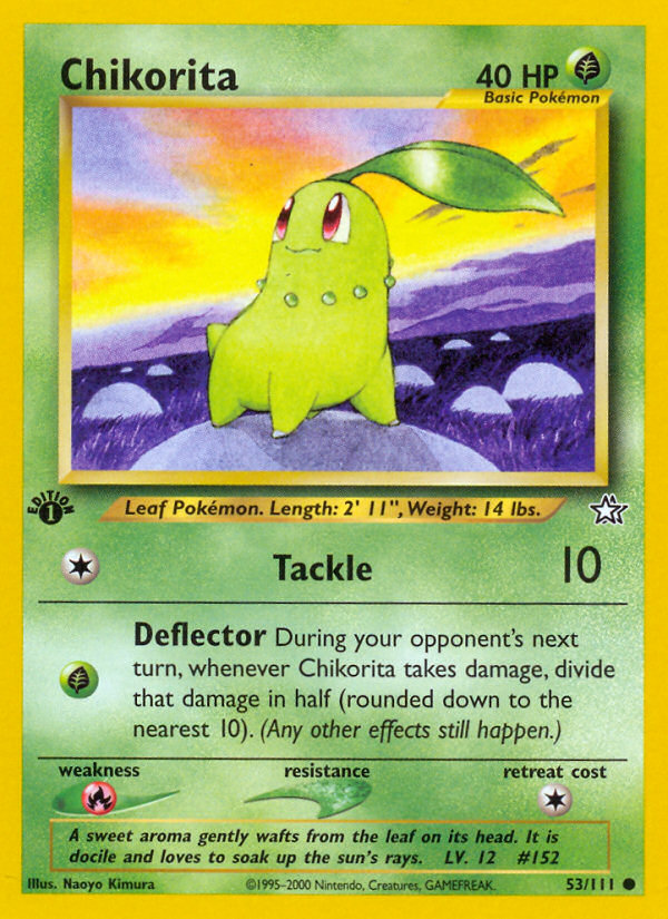 Chikorita (53/111) [Neo Genesis 1st Edition] | Odin's Place