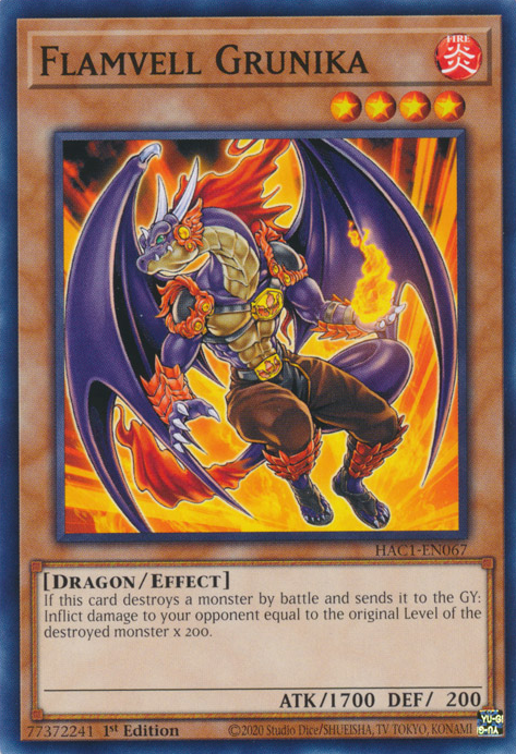 Flamvell Grunika [HAC1-EN067] Common | Odin's Place