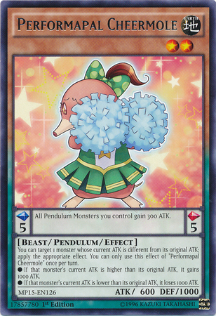 Performapal Cheermole [MP15-EN126] Rare | Odin's Place