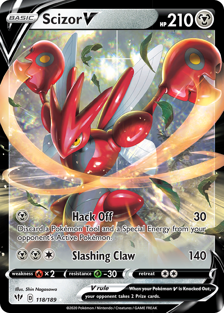 Scizor V (118/189) [Sword & Shield: Darkness Ablaze] | Odin's Place