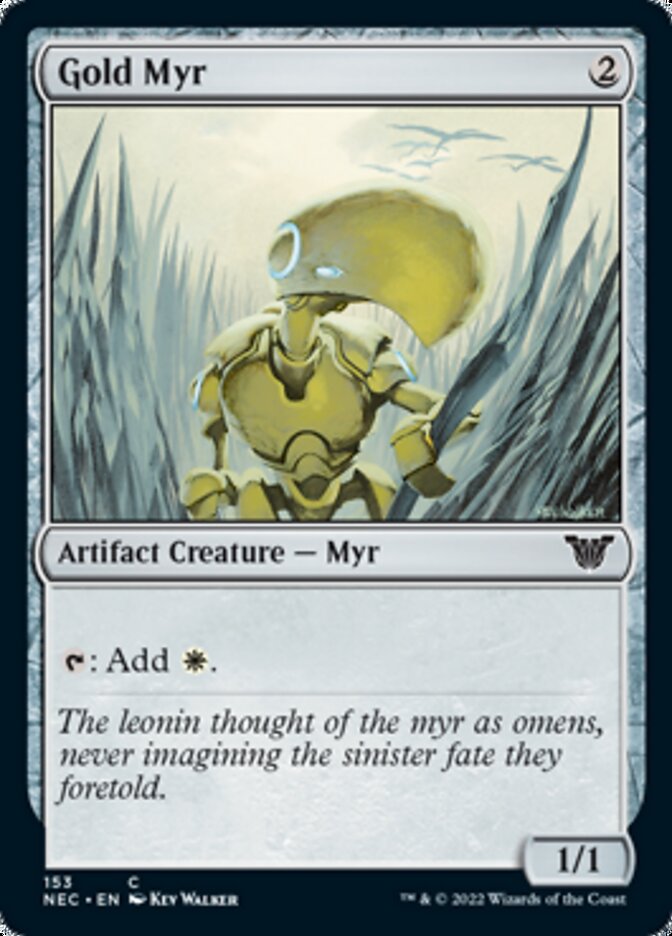 Gold Myr [Kamigawa: Neon Dynasty Commander] | Odin's Place