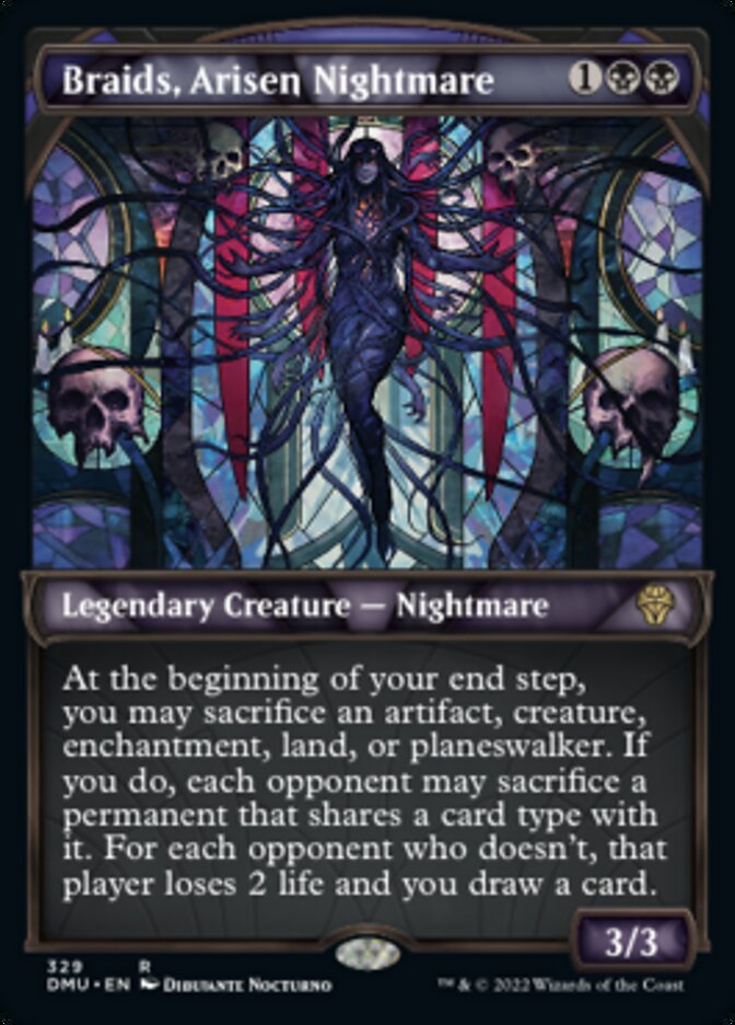 Braids, Arisen Nightmare (Showcase Textured) [Dominaria United] | Odin's Place