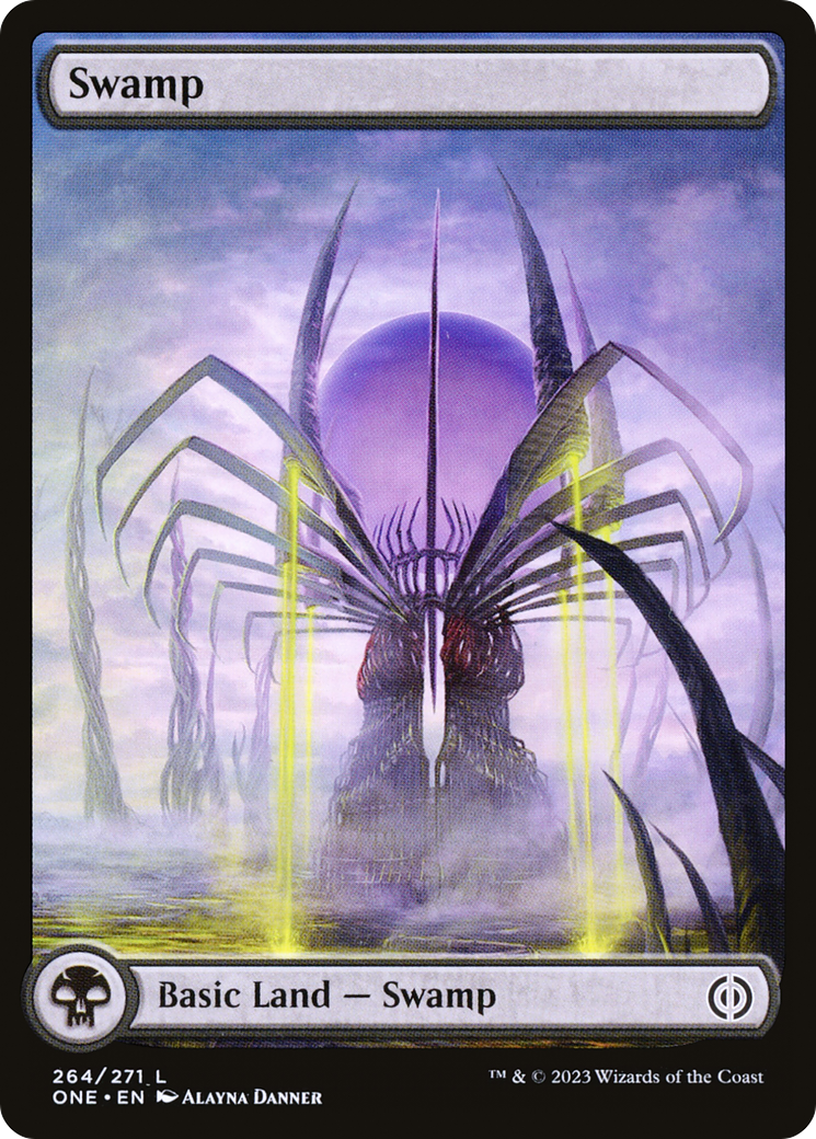 Swamp (264) (Full-Art) [Phyrexia: All Will Be One] | Odin's Place