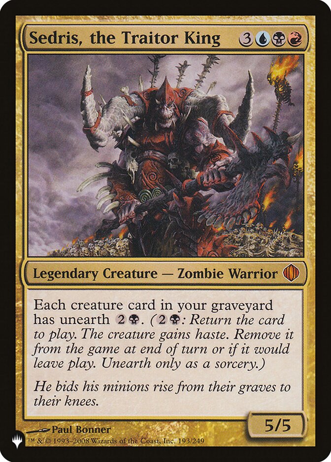 Sedris, the Traitor King [The List] | Odin's Place