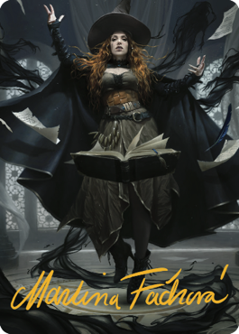 Tasha, the Witch Queen Art Card (41) (Gold-Stamped Signature) [Commander Legends: Battle for Baldur's Gate Art Series] | Odin's Place