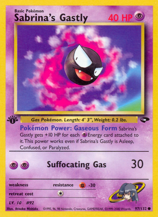 Sabrina's Gastly (97/132) [Gym Challenge 1st Edition] | Odin's Place