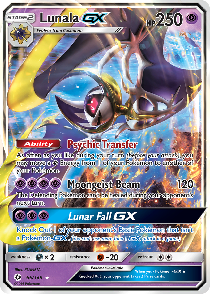 Lunala GX (66/149) [Sun & Moon: Base Set] | Odin's Place